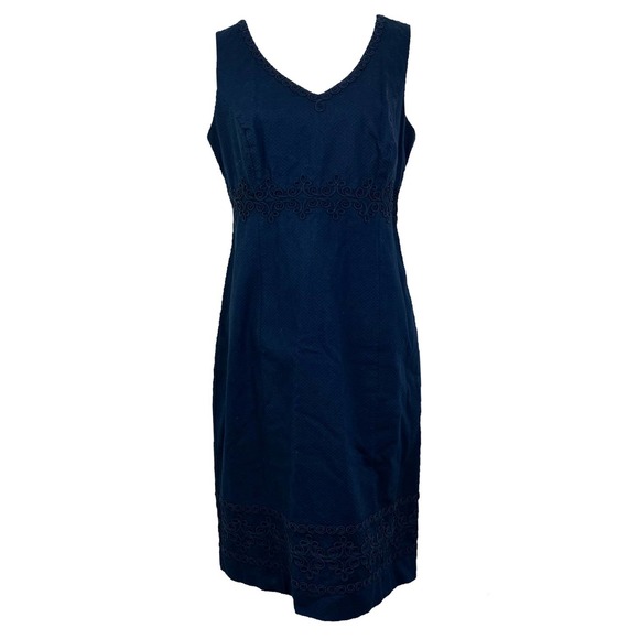 Boden Dresses & Skirts - Boden Navy Sleeveless Cotton Dress 10